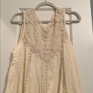 Off white dress with lace detailing!